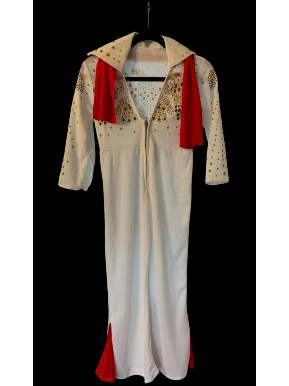 Elvis Halloween Costume With Red Scarf & Gold Star Details Medium By Rubies Jump